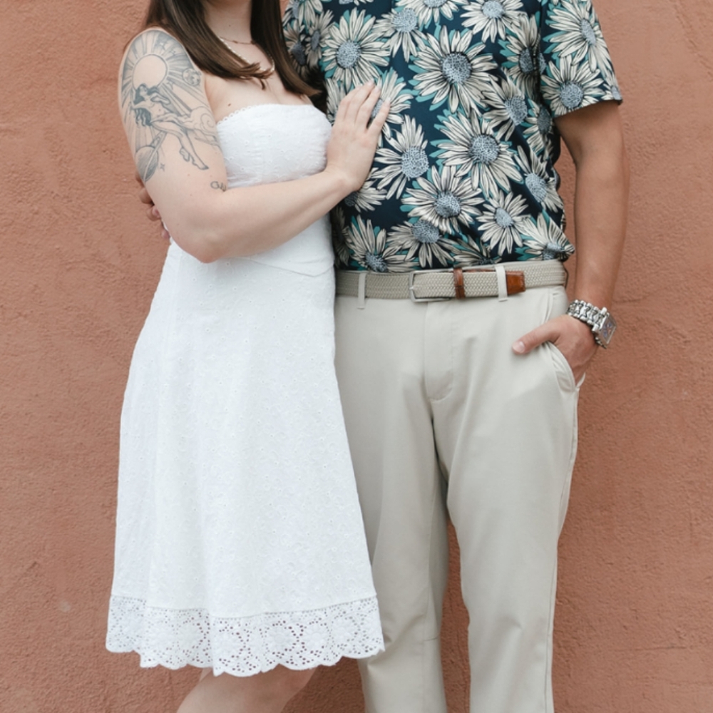 Vintage Ruby Rox White Embroidered Strapless Dres… - image 8